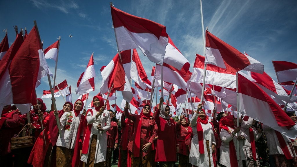 Pesta bendera HUT Kemerdekaan RI ke-78 