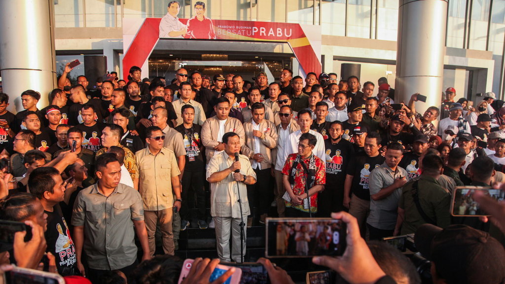 Prabowo hadiri deklarasi relawan PraBu di Semarang