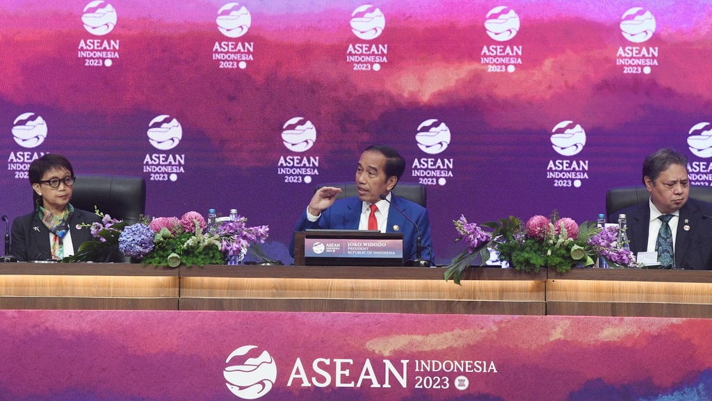 Konferensi pers penutupan KTT ke-43 ASEAN 2023