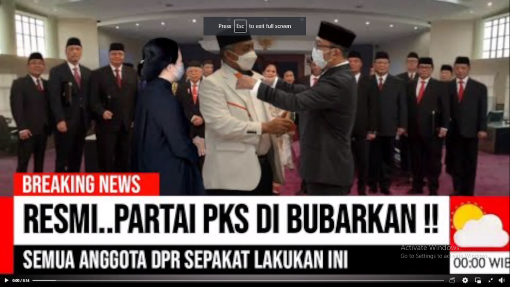 Foto Periksa Fakta PKS Dibubarkan