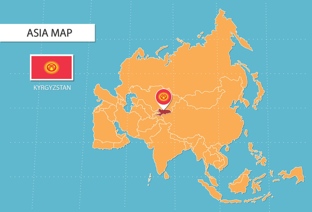 Peta Kirgistan