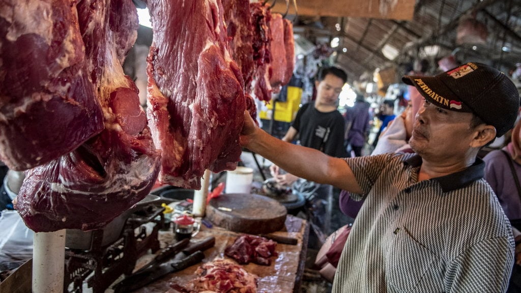 Harga daging sapi DKI Jakarta tertinggi