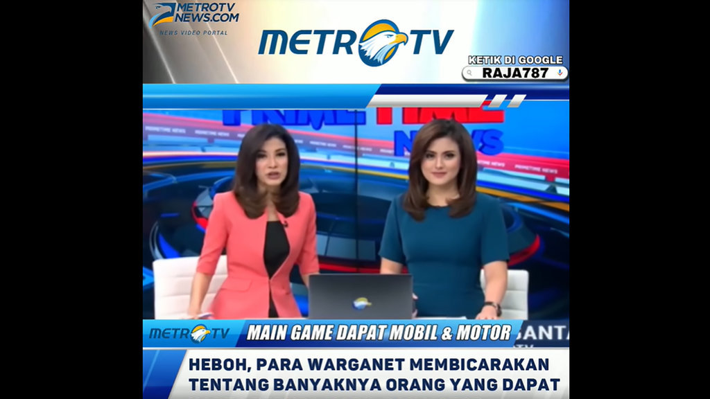Periksa Fakta Metro TV Promosikan Situs Judi Online
