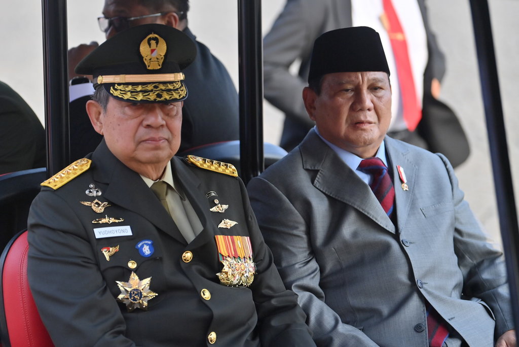 Upacara peringatan HUT ke-78 TNI