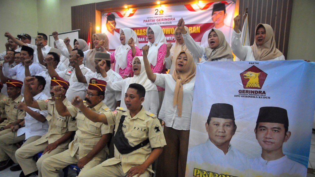 Deklarasi dukung pasangan Prabowo-Gibran di Kudus