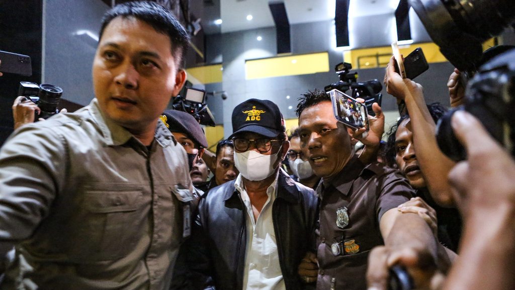 Syahrul Yasin Limpo tiba di KPK