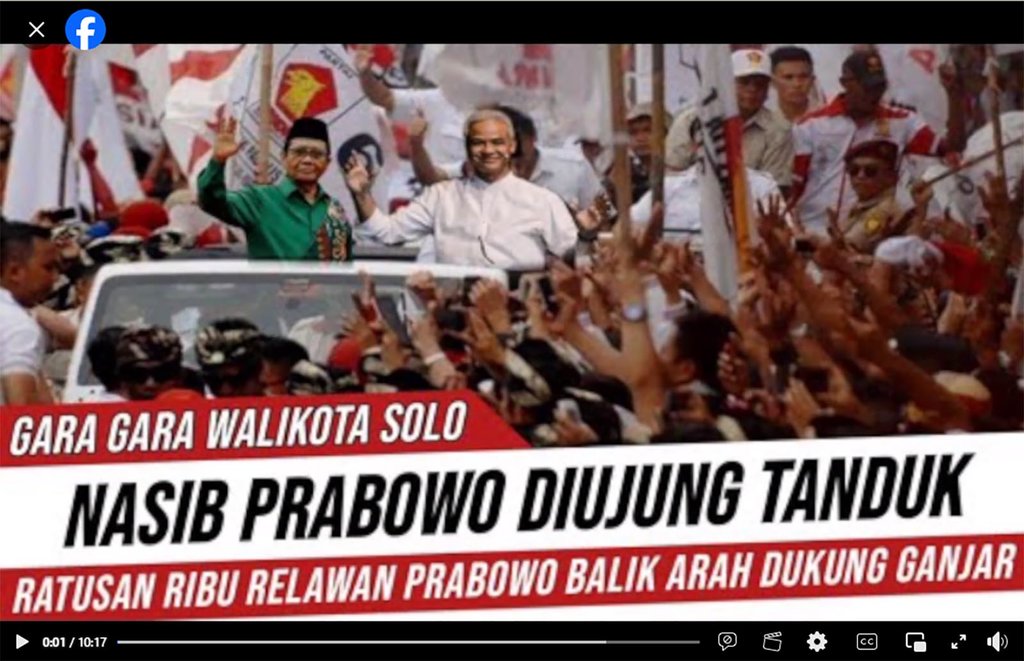 PERIKSA FAKTA Relawan Prabowo Pindah Haluan