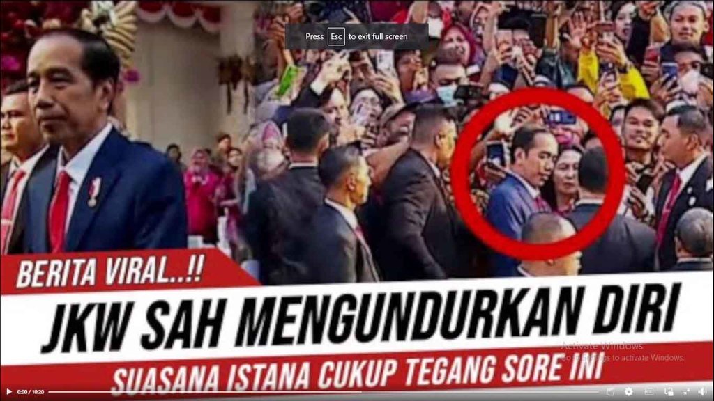 Foto Periksa Fakta Jokowi Mundur