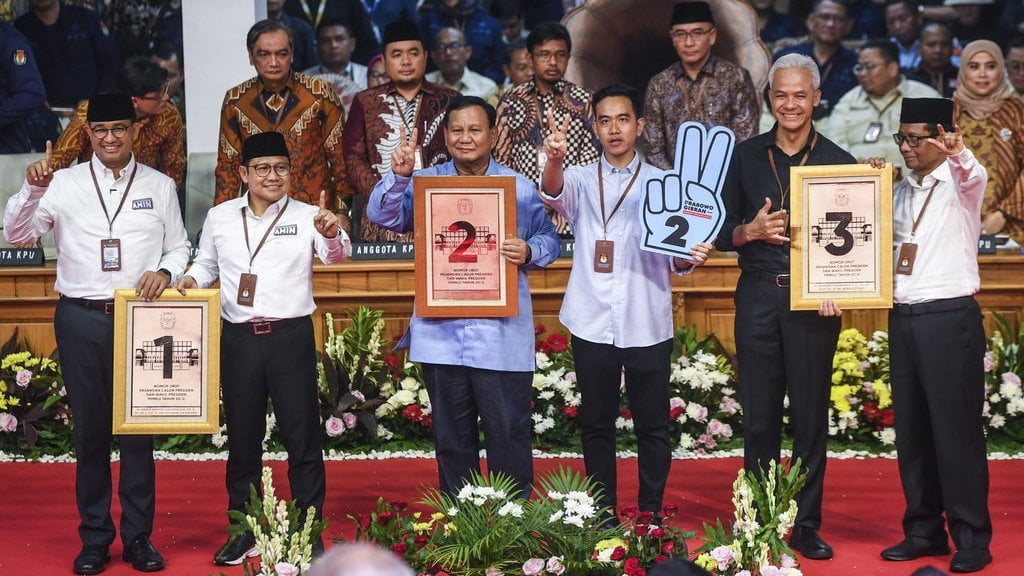 Penetapan nomor urut pasangan Capres dan Cawapres Pemilu 2024