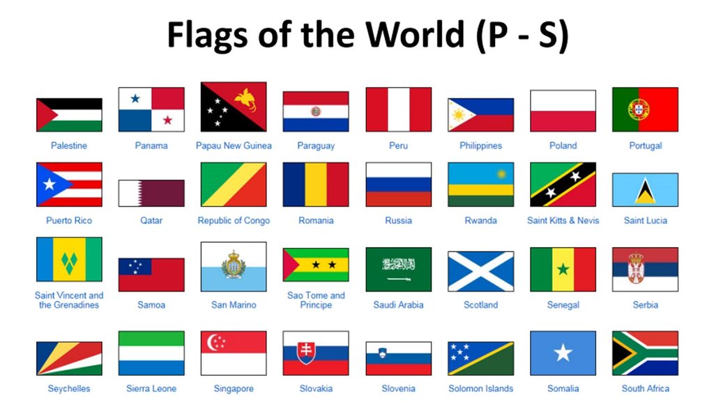 Flags of the World P-S