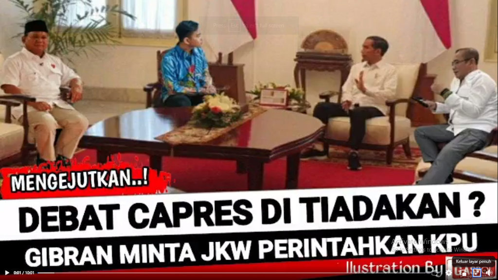 Foto Periksa Fakta Gibran Minta Jokowi Tiadakan Debat Capres