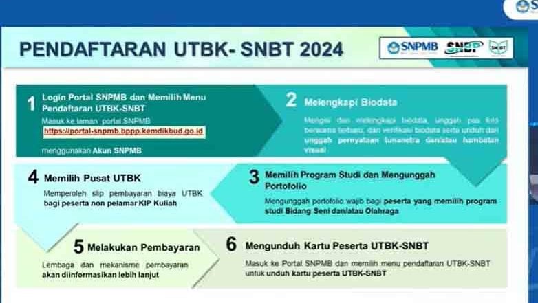 Pendaftaran UTBK SNBT 2024