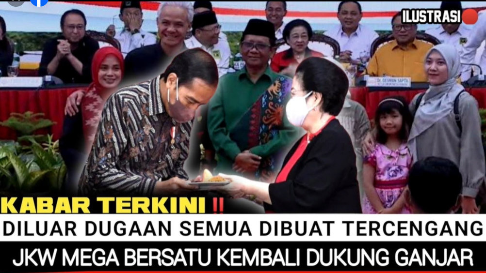 Periksa Fakta Jokowi Mega Kembali Dukung Ganjar