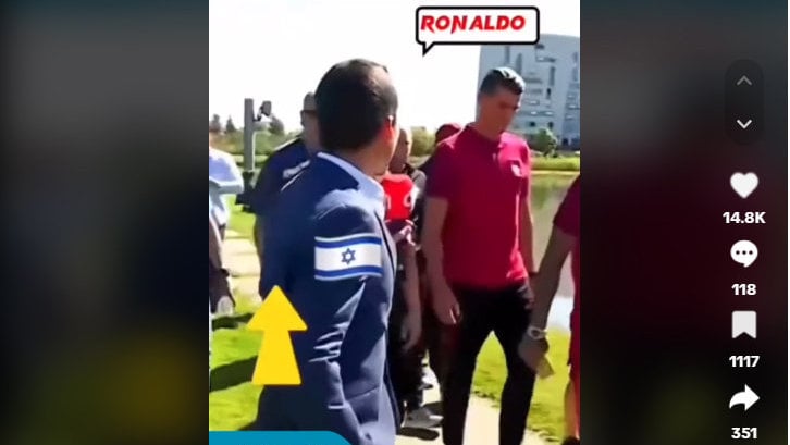 Foto Periksa Fakta Ronaldo Membuang Mic