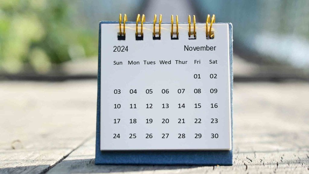 Kalender November 2024