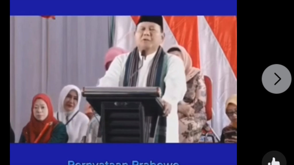 Periksa Fakta Prabowo Tolak Dukungan