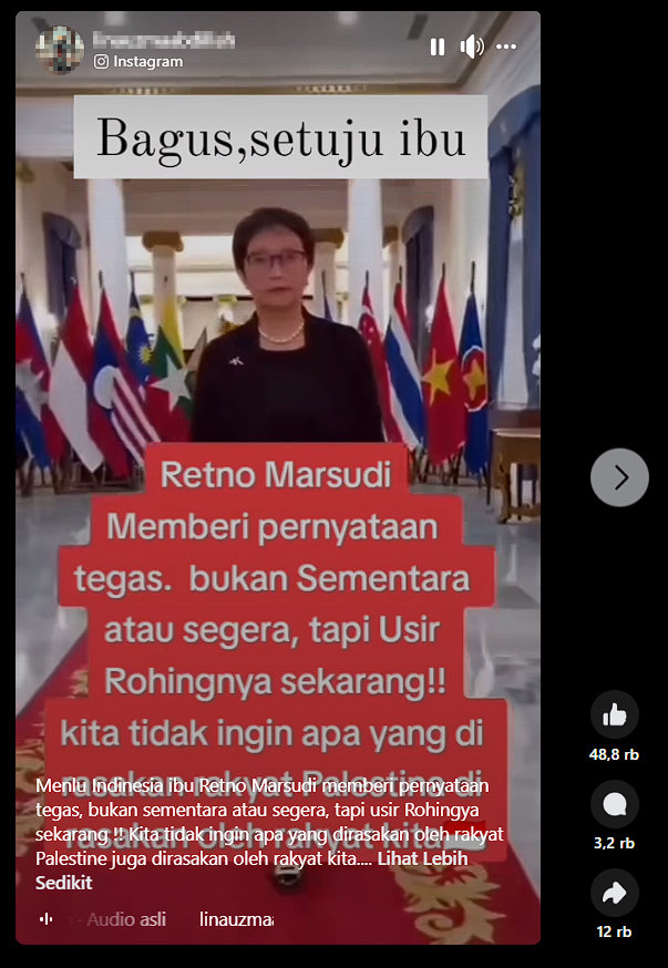 Header Periksa Fakta Hoaks Menlu Retno Usir Pengungsi Rohingya