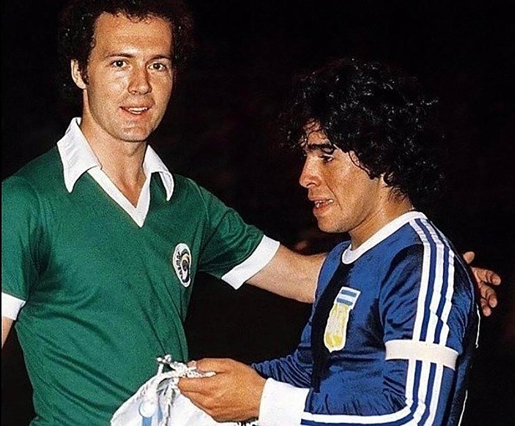 Franz Beckenbauer dan Maradona