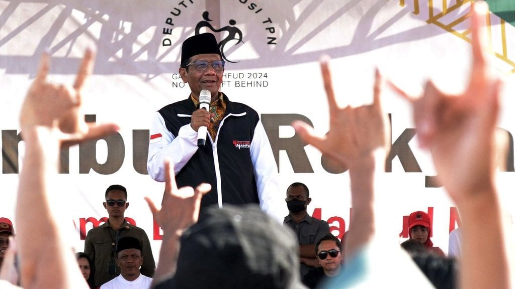 Mahfud MD hadiri Rembug Rakyat di Pesawaran Lampung