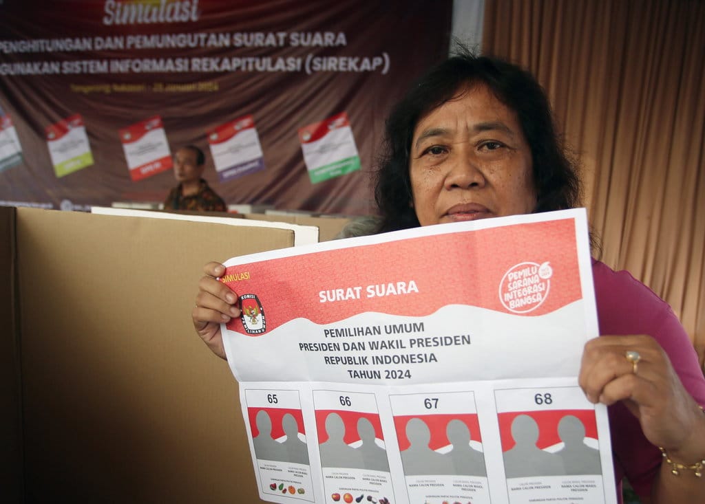 Simulasi pelaksanaan Pemilu 2024 secara real time