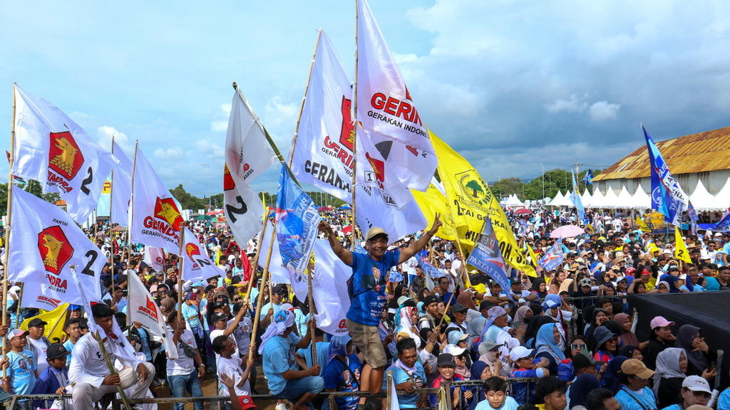 Kampanye terahir pendukung Prabowo-Gibran