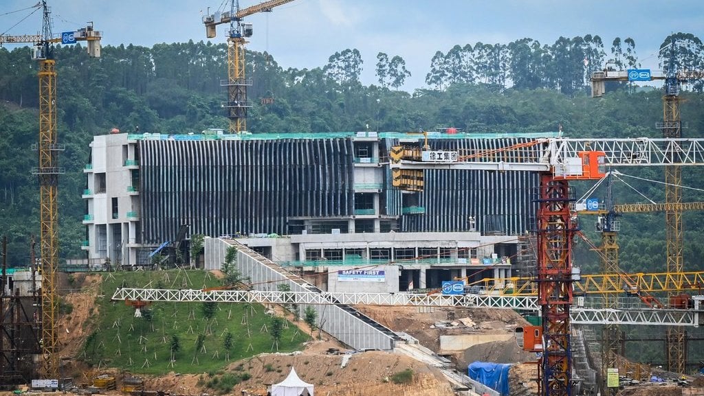 Progres pembangunan istana presiden di IKN