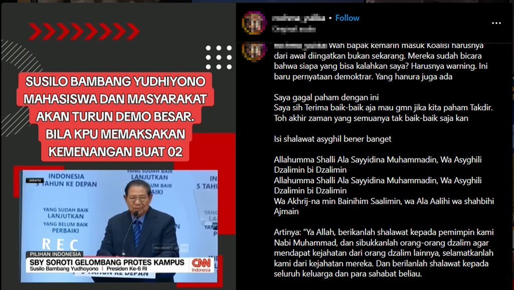 HEADER PERIKSA FAKTA Hoaks Mencatut Pidato SBY