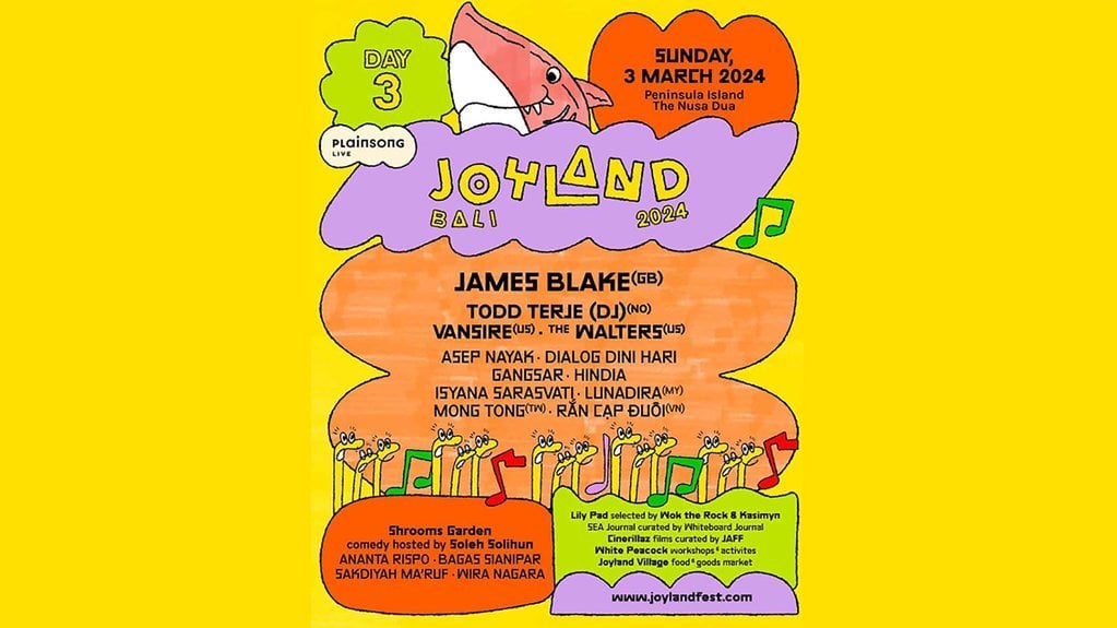Rundown Joyland Fest 2024 Tanggal 1-3 Maret 2024 di Bali