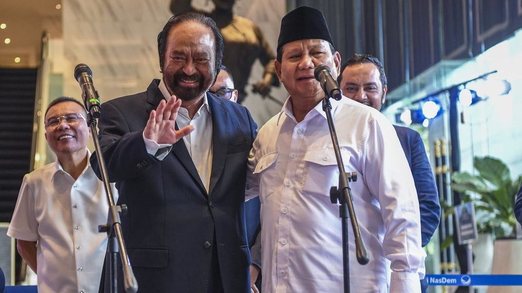 Prabowo Subianto bertemu Surya Paloh