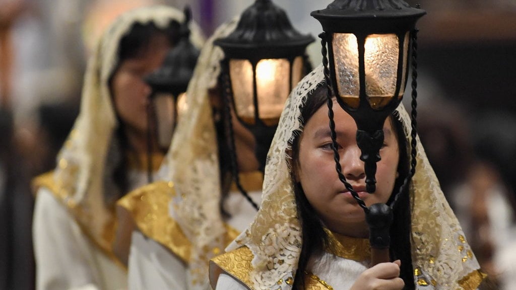 Ibadah Misa Kamis Putih di Katedral Jakarta