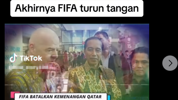 Foto Periksa Fakta Fifa batalkan Kemenangan Qatar Atas Indonesia