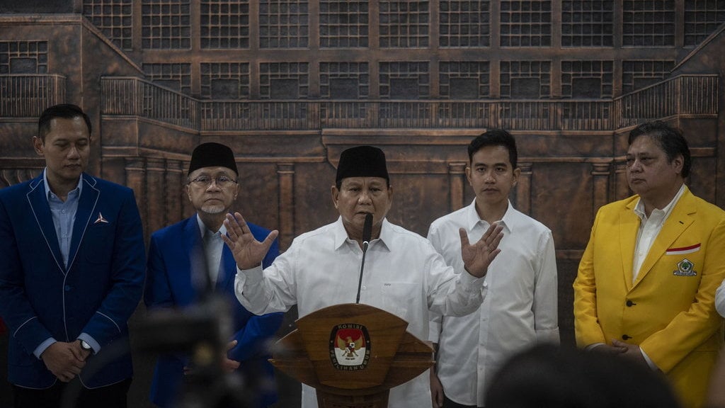 Konferensi pers Presiden dan Wakil Presiden terpilih