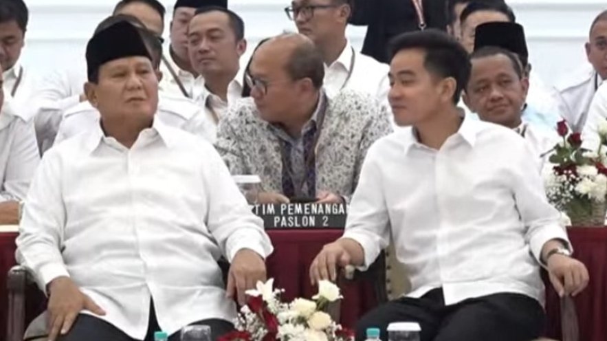 Prabowo-Girban menghadiri penetapan KPU