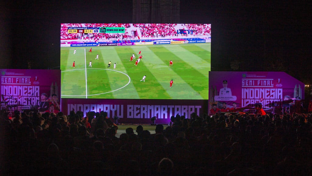 Nonton bareng semifinal AFC U-23 Piala Asia di Indramayu