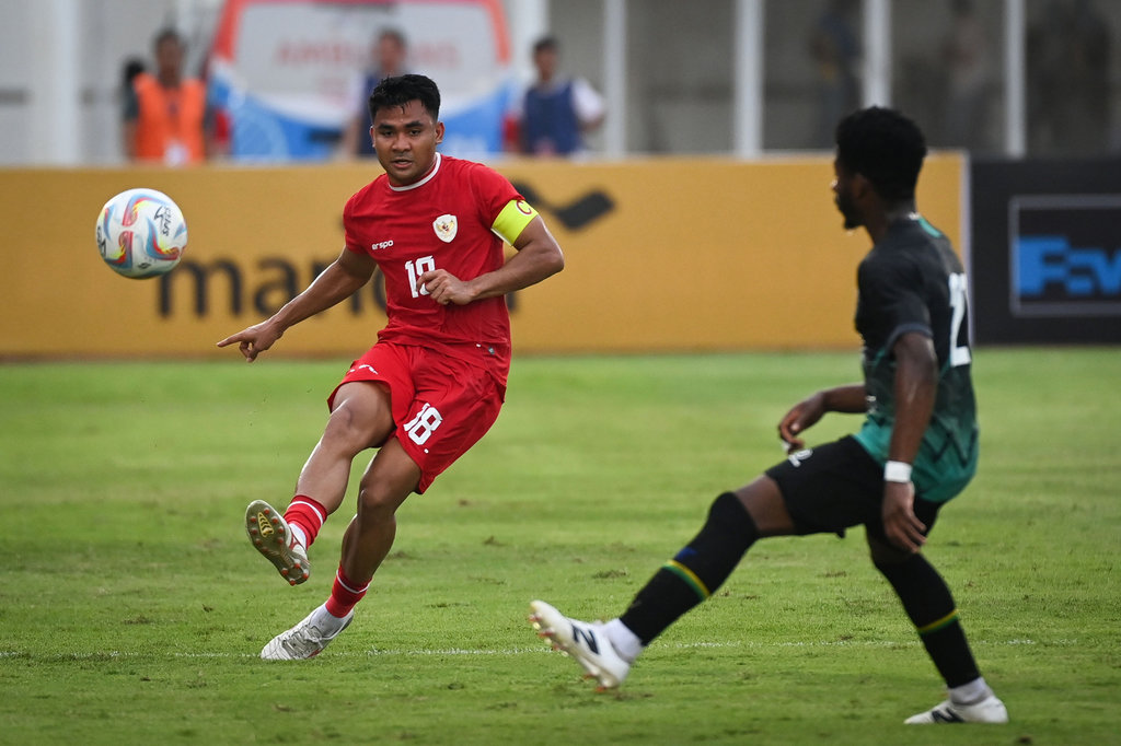 Pertandingan uji coba Timnas Indonesia lawan Tanzania