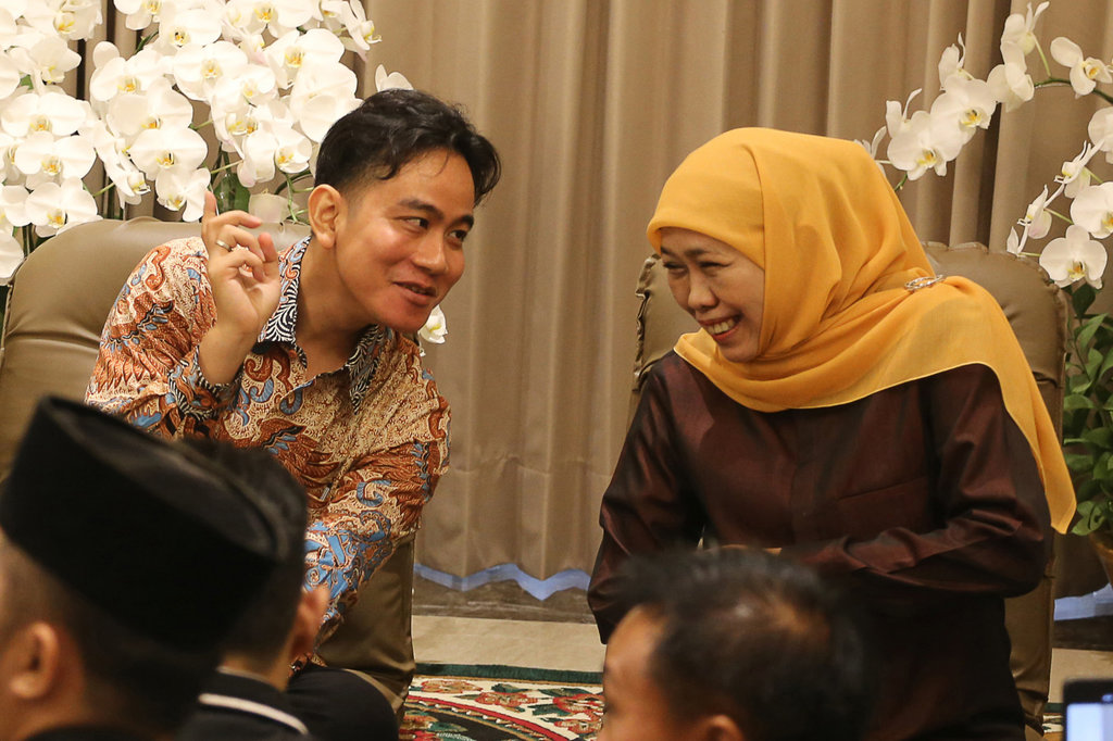 Gibran bertemu Khofifah di Surabaya