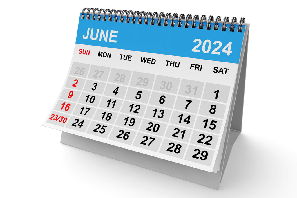 Kalender Juni 2024
