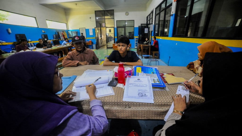 Ilustrasi SPMB. ANTARA FOTO/Muhammad Bagus Khoirunas/rwa. PPDB sekolah swasta sepi peminat
