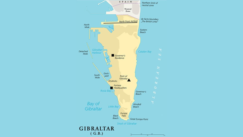 Peta Gibraltar