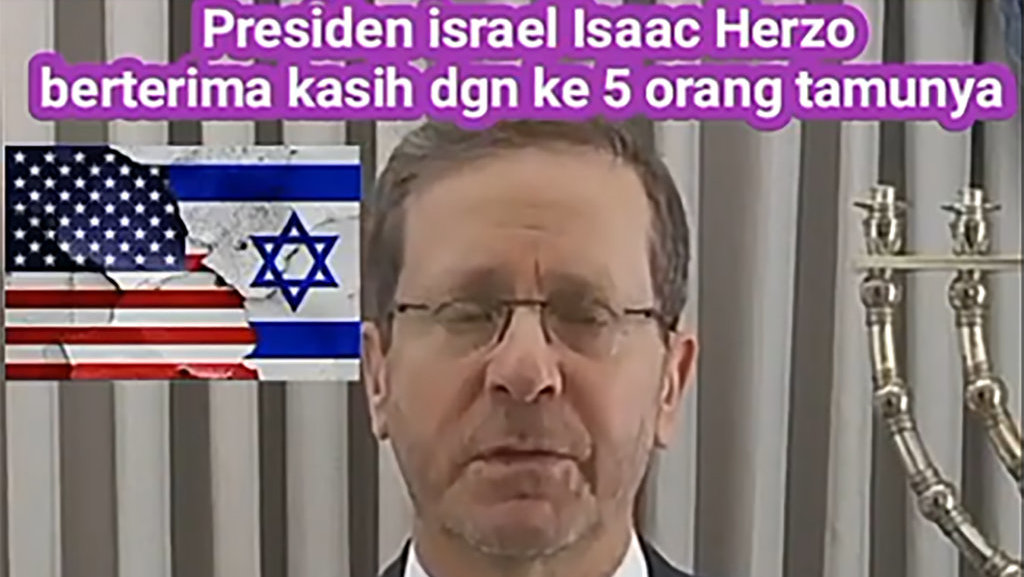 Periksa Fakta Hoaks Video Presiden Israel