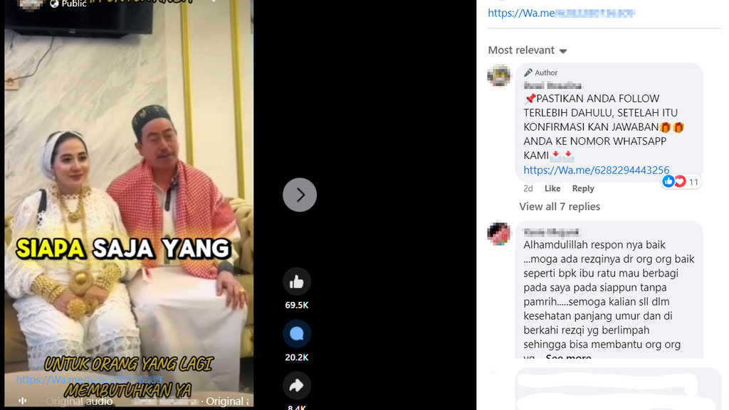 Foto Periksa Fakta Bagi bagi uang mencatut Agus Salim