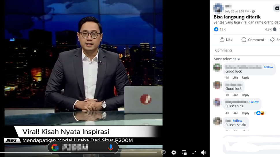 Periksa Fakta Hoaks tvOne Promosikan Judol