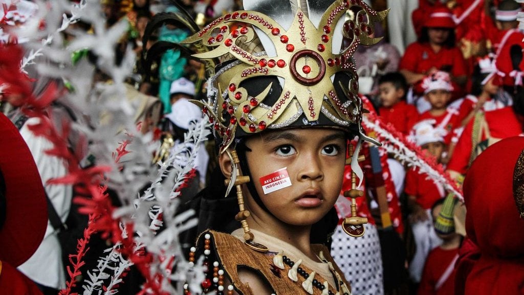 Karnaval anak gebyar kemerdekaan di Palangka Raya