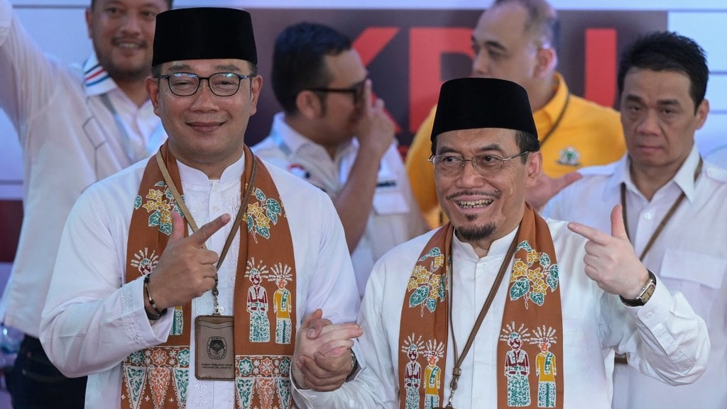 Ridwan Kamil-Suswono daftar Pilgub DKI Jakarta