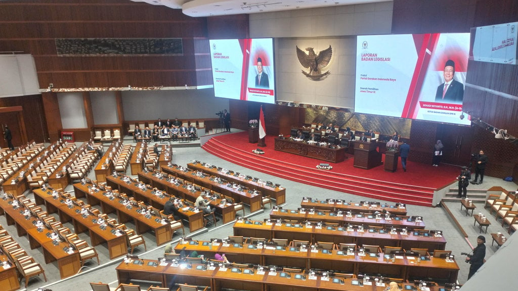 Suasana Rapat Paripurna DPR RI