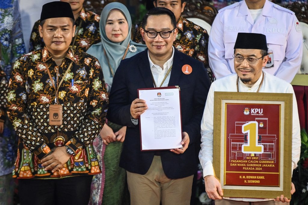 Rapat pleno pengundian nomor urut Cagub-Cawagub DKI Jakarta