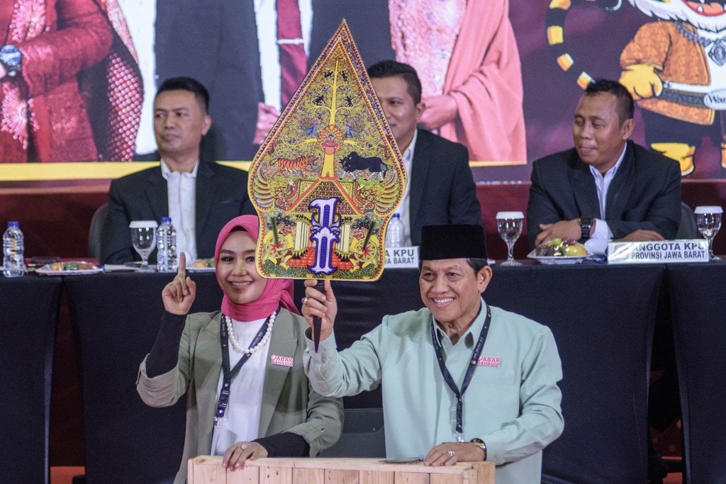 Penepatan nomor urut Cagub dan Cawagub Jabar 2024