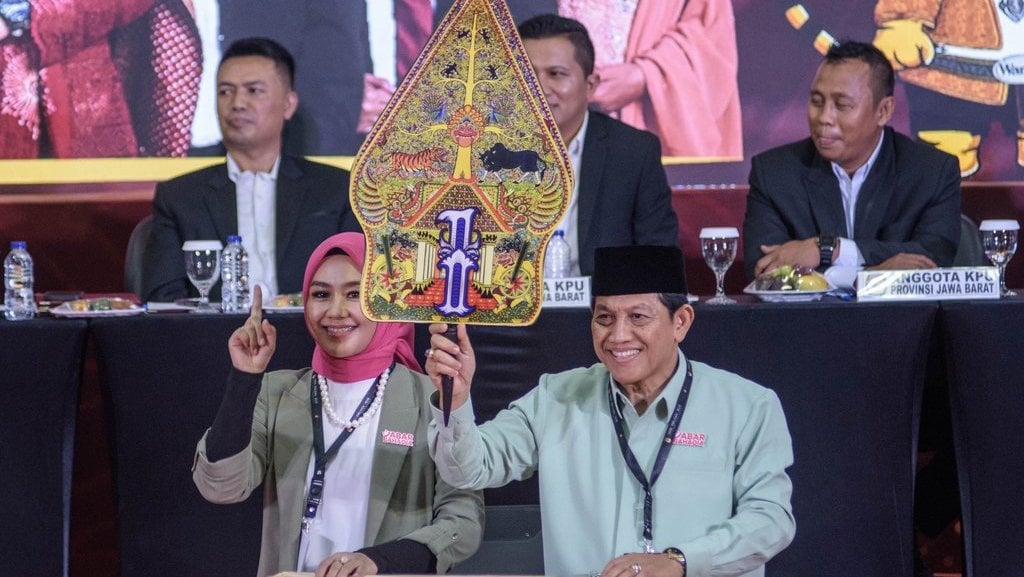 Penepatan nomor urut Cagub dan Cawagub Jabar 2024