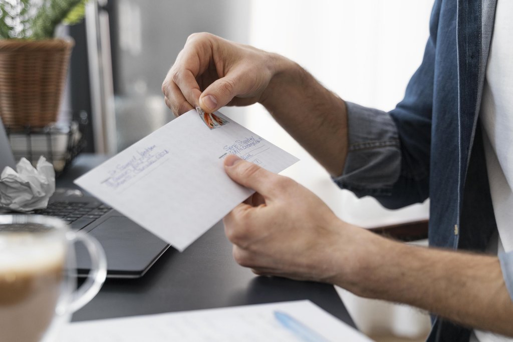 Ilustrasi menulis surat. FOTO/freepik.com/ Ilustrasi Surat