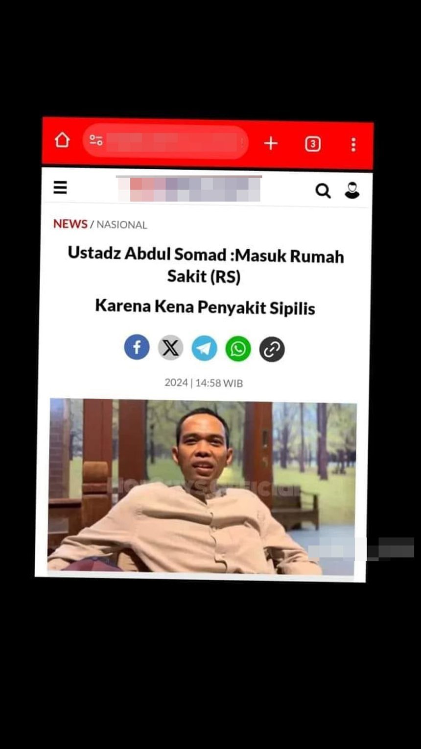 PERIKSA FAKTA Hoaks Ustaz Abdul Somad